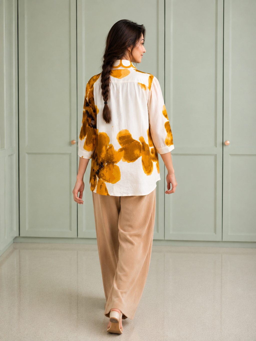 Print Statement Shirt - white