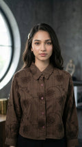 Bloom_Shirt - Brown