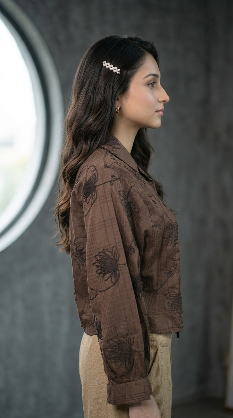 Bloom_Shirt - Brown