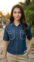 Denim_Shirt - Navy