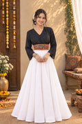 Garba Glow Mirrorwork Crop Top