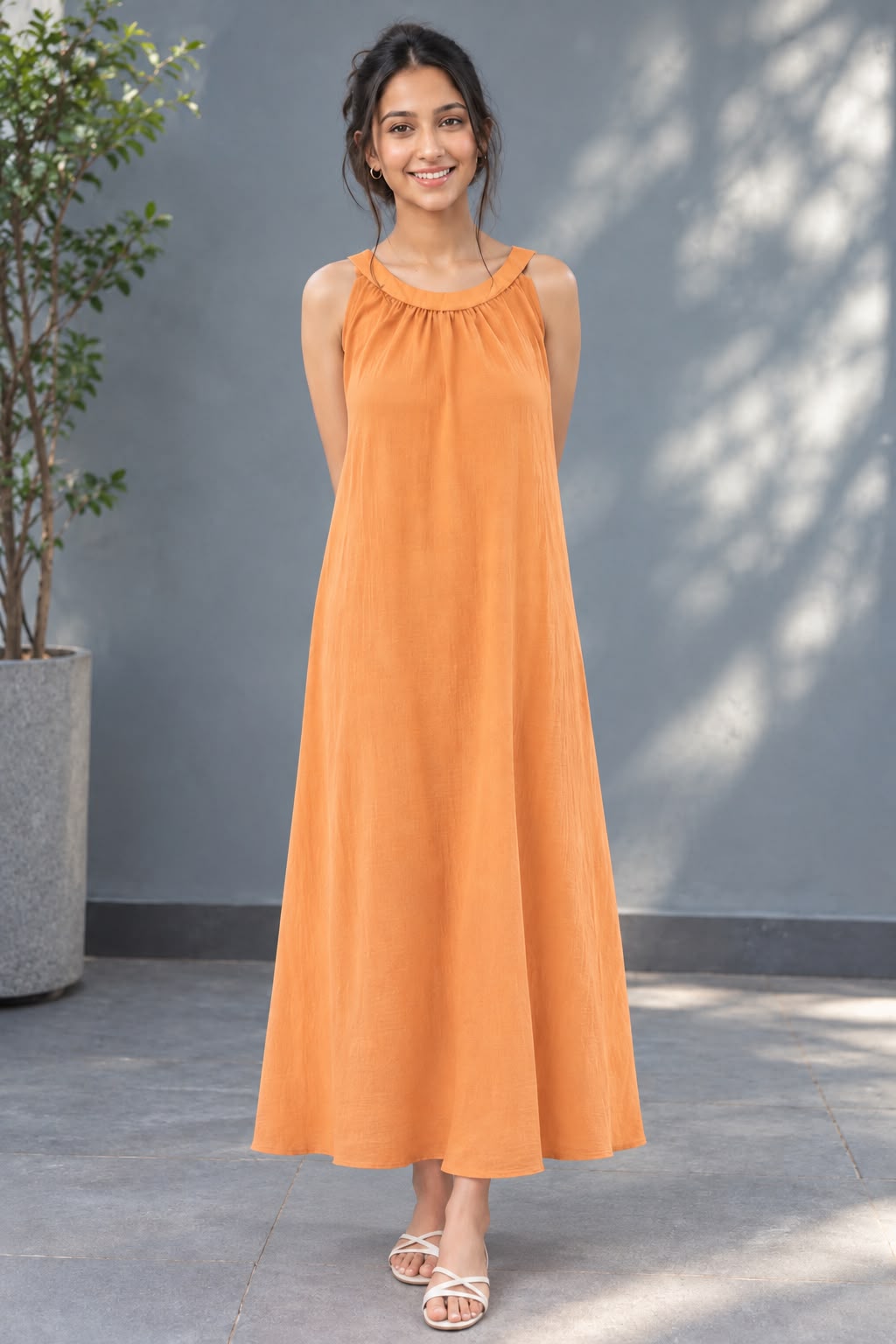 Women's Sleeveless Flowy Maxi Dress | Elegant Casual Summer Wear