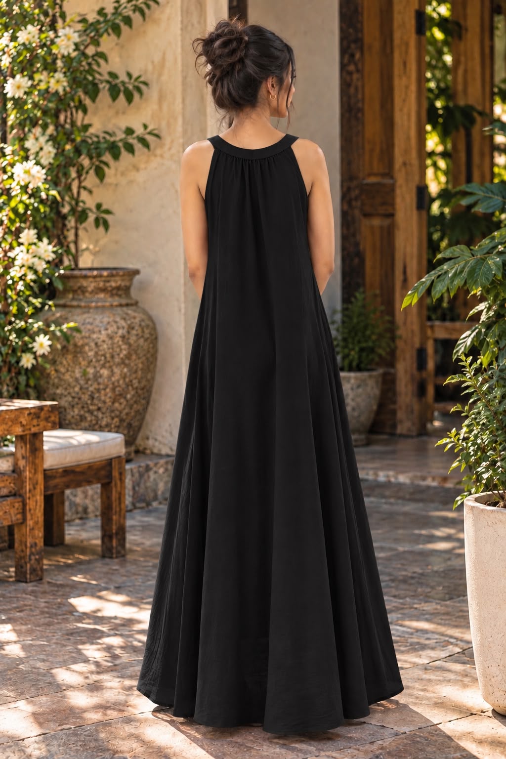 Women's Sleeveless Flowy Maxi Dress | Elegant Casual Summer Wear