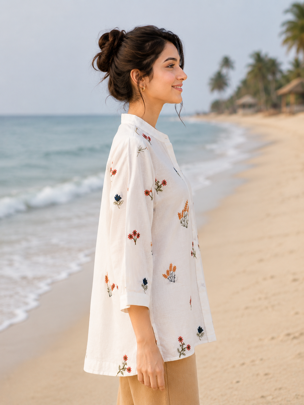 Longline Shirt - white
