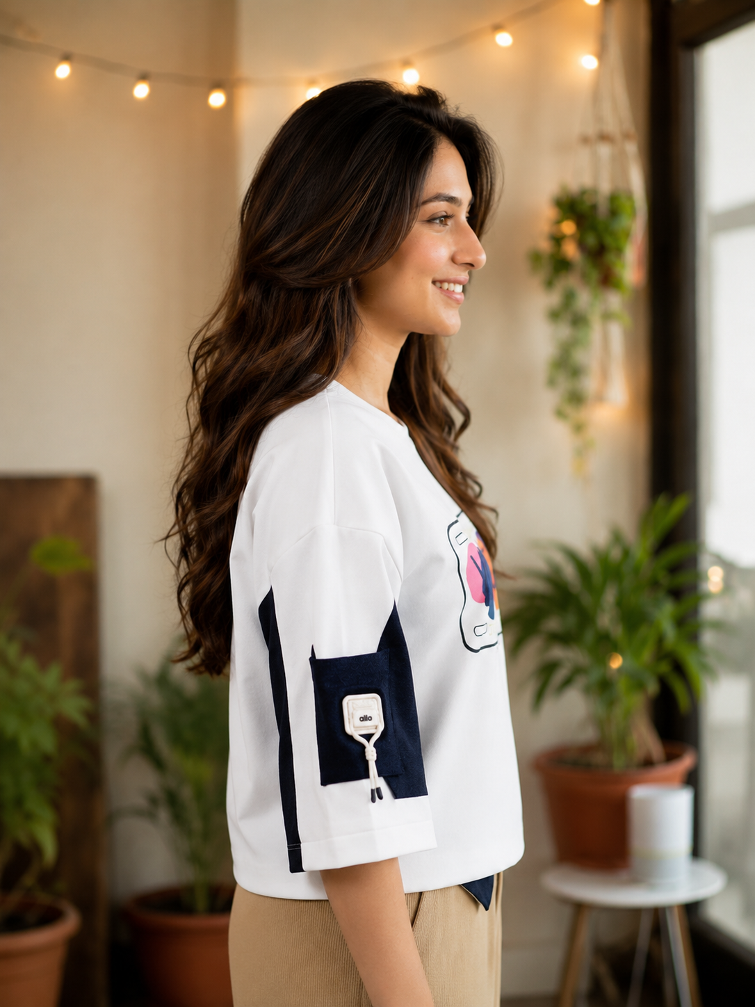 Always Love Yourself Oversized Graphic T-Shirt - white